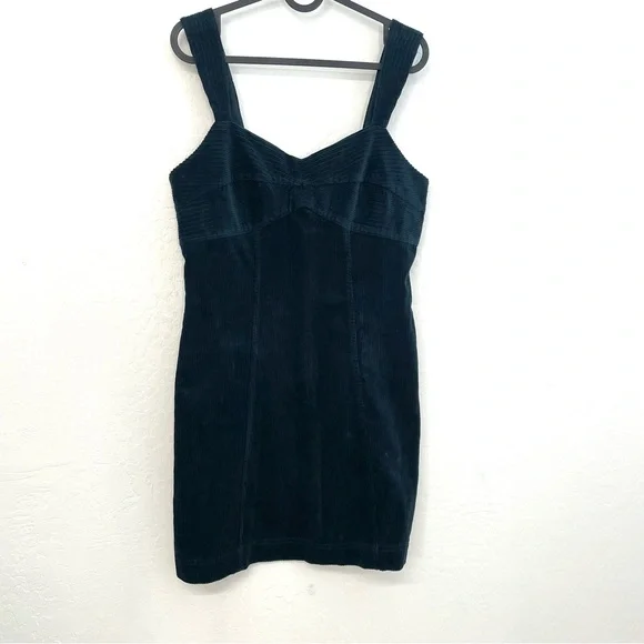 Madewell - Deep Green Corduroy Mini Dress- 4 - Picture 9 of 16